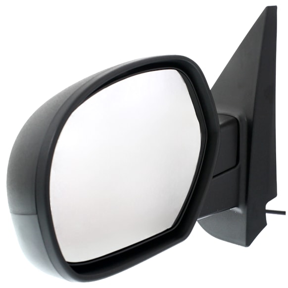 Driver Side Mirror, Power Adjust, Heated, Manual Folding, Textured Black, No Signal Light, No Memory, No Puddle Light, No Auto-Dimming, No Blind Spot Feature