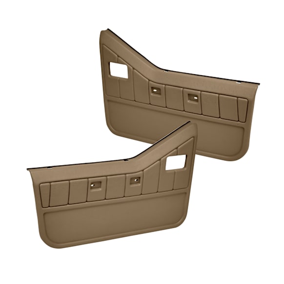 1993 Jeep Wrangler - Front, Driver and Passenger Side, Door Trim Panel, No Power; Half Door Panels; New Fasteners; Fits Models With 1/2 Hard Doors Only, Neutral