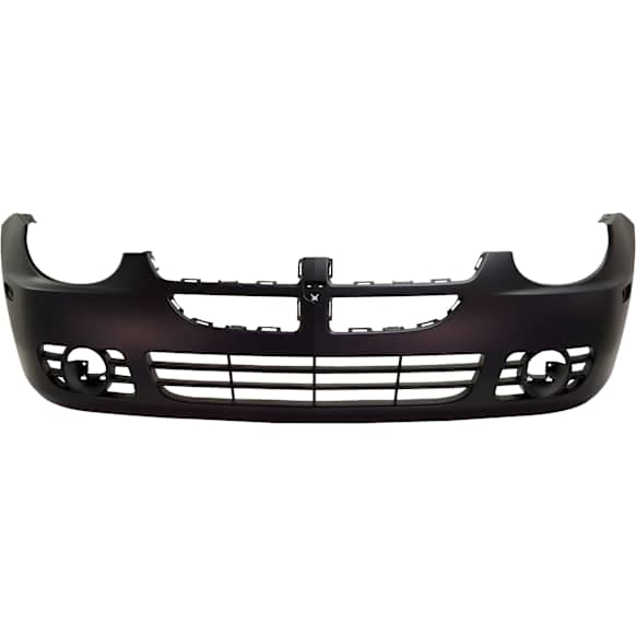 Front Primed Bumper Cover, Except SRT-4 Model, With Fog Light Holes, Emblem Hole and Side Marker Holes, Without Parking Aid Sensor Holes, CAPA Certified