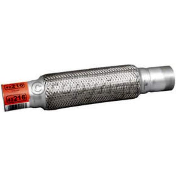 42216 Flex Pipe - Stainless Steel, Universal, Sold individually, 10 in. Body Length; 14 in. Overall Length; 2in. I.D.