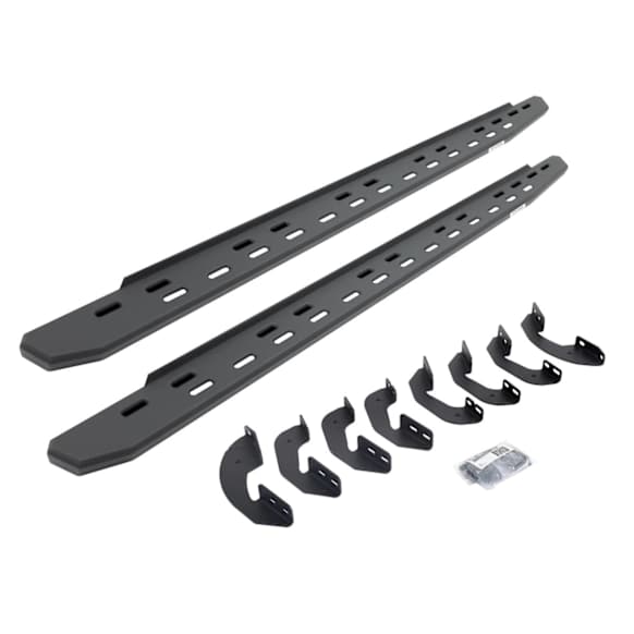2017 Toyota Tundra - RB30 Slim Line Series Running Boards, Textured Black, Non-Powered, Galvanized Steel, Set of 2