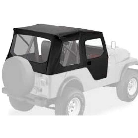 51405-01 Tigertop Soft Top - With Frame (Frame Included) Black