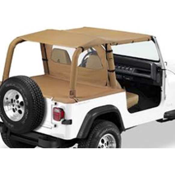 1995 Jeep Wrangler - Strapless Extended Safari Style Bikini Top Spice Denim