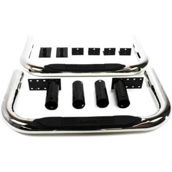 DZ3700303 Nerf Bars Polished Nerf Bars, Covers Cab Length - Set of 2 - Universal Nerf Bars