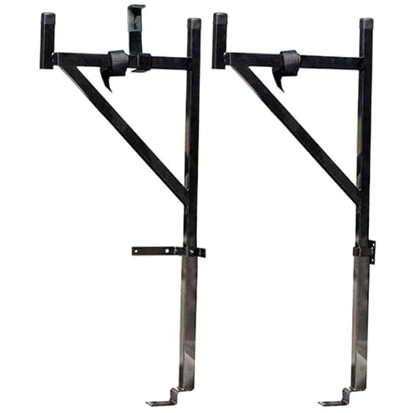DZ95053 Truck Bed Rack - Powdercoated Black, Steel, Direct Fit, Set of 2