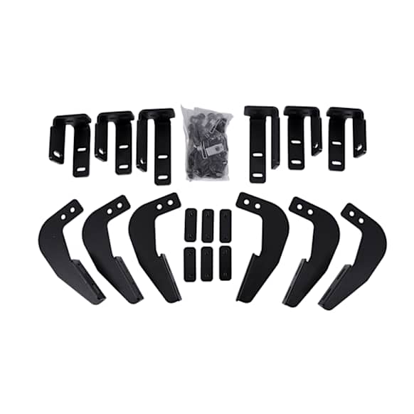 DZ16227 Running Board Mounting Kit - Black, Steel, Custom Fit, Kit