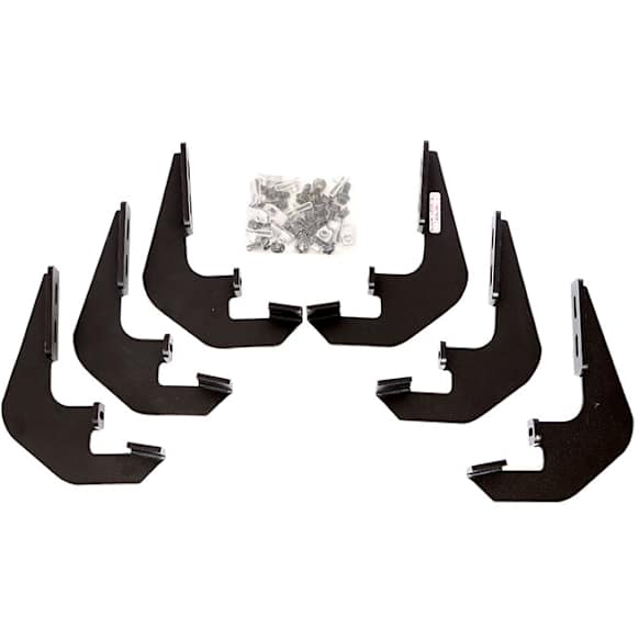 DZ16319 Running Board Mounting Kit - Powdercoated Textured Black, Steel, Direct Fit, Kit
