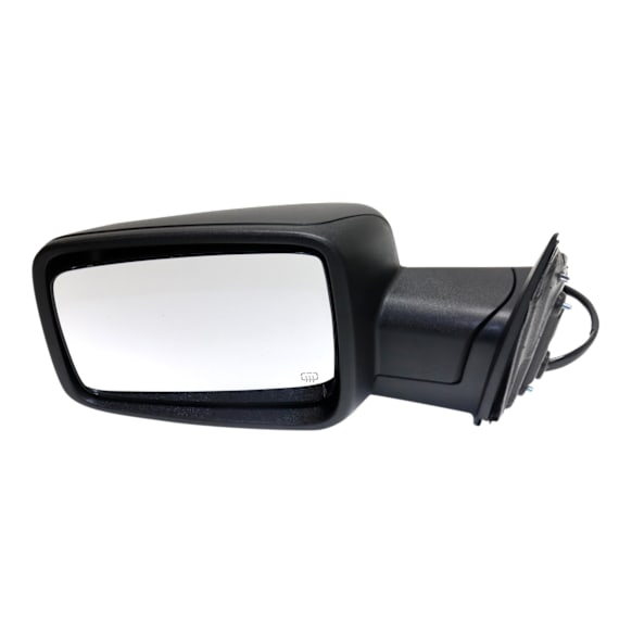 2020 Ram 1500 Classic Tradesman - Driver Side Mirror, Power Adjust, Heated, Textured Black, Power Folding, In-housing Signal Light, No Blind Spot Feature, No Memory, With Puddle Light, No Auto-Dimming