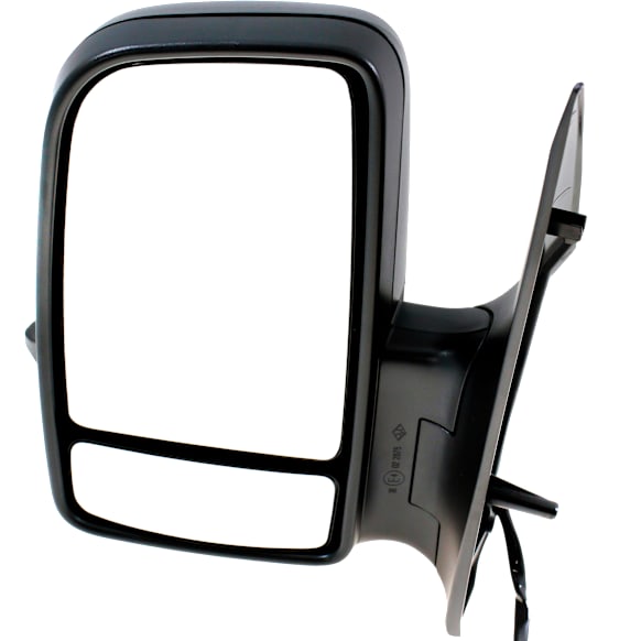 Driver Side Mirror, Non-Towing, Power, Manual Folding, Heated, Textured Black, In-housing Signal Light, No Memory, No Puddle Light, No Auto-Dimming, With Blind Spot Glass, Base Model