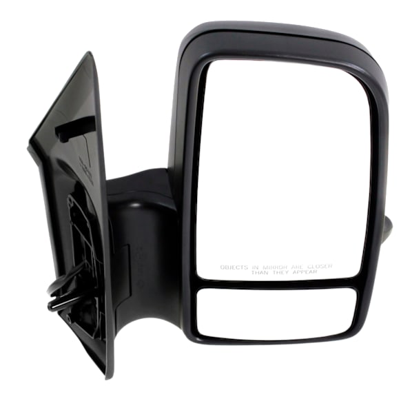 Passenger Side Mirror, Non-Towing, Power, Manual Folding, Heated, Textured Black, In-housing Signal Light, No Memory, No Puddle Light, No Auto-Dimming, With Blind Spot Glass, Base Model