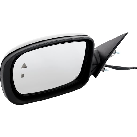 2011-2019 Dodge Charger - Driver Side Mirror, Power Adjust, Heated, Manual Folding, Paintable, No Signal Light, With Memory, With Puddle Light, No Auto-Dimming, With Blind Spot Detection in Glass