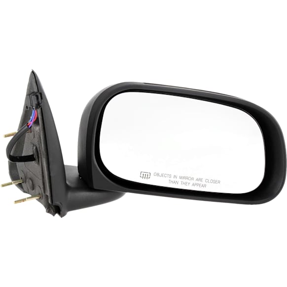 Passenger Side Mirror, Power, Manual Folding, Heated, Textured Black, No Signal Light, No Memory, No Puddle Light, No Auto-Dimming, No Blind Spot Feature