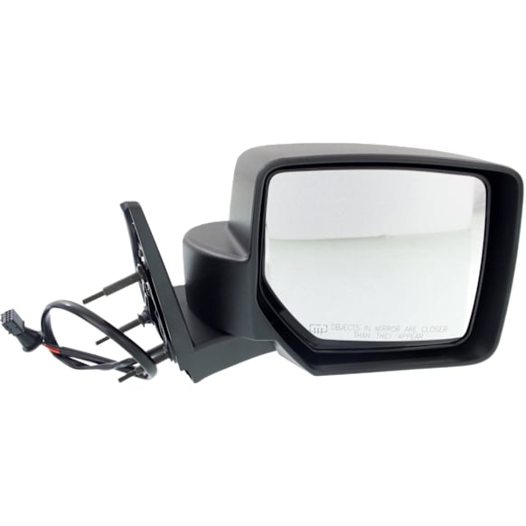 2007-2011 Dodge Nitro - Passenger Side Mirror, Power, Manual Folding, Heated, Textured Black, No Signal Light, Memory, Puddle Light, Auto-Dimming, and Blind Spot Feature, For Models With One Touch Feature