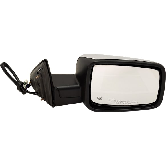 Passenger Side Mirror, Non-Towing, Power, Manual Folding, Heated, Chrome, In-housing Signal Light, With memory, With Puddle Light, No Auto-Dimming, No Blind Spot Feature