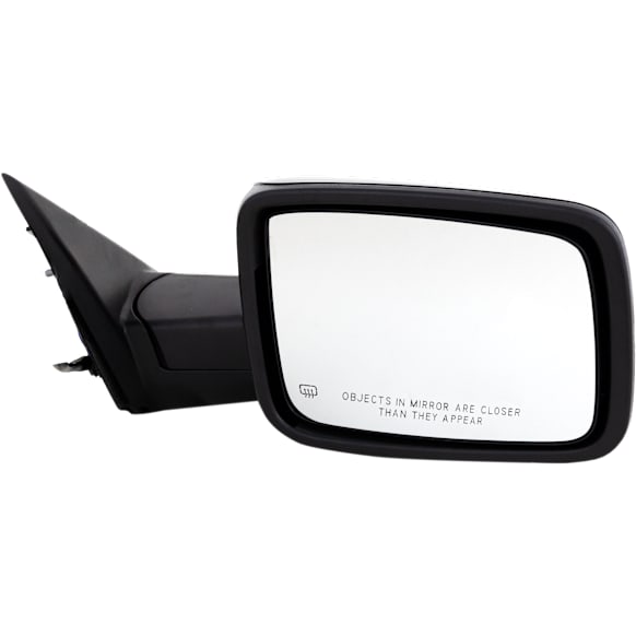 Passenger Side Mirror, Power Adjust, Heated, Manual Folding, Paintable, In-housing Signal Light, No Memory, With Puddle Light, No Auto-Dimming, No Blind Spot Feature