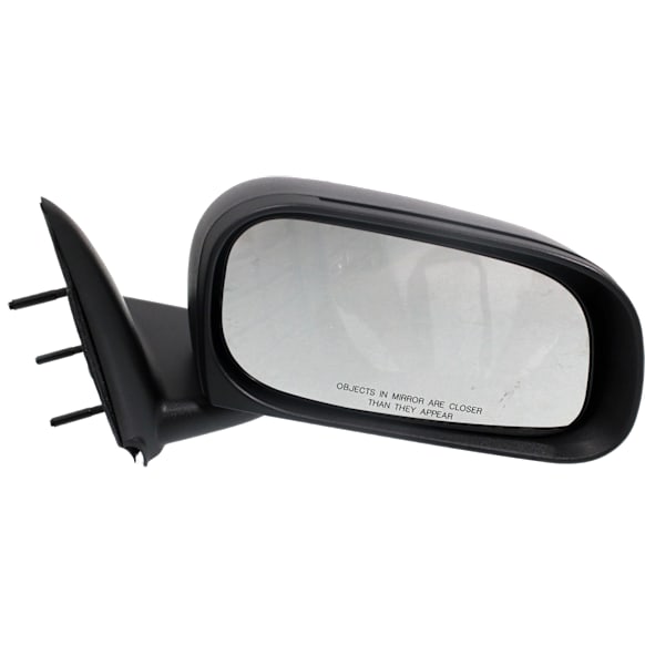 Passenger Side Mirror, Manual Adjust, Manual Folding, Non-Heated, Textured Black, No Signal Light, No Memory, No Puddle Light, No Auto-Dimming, No Blind Spot Feature
