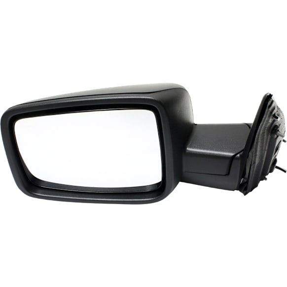 2019 Ram 1500 Classic - Driver Side Mirror, Manual Adjust, Non-Heated, Textured Black, Manual Folding, No Signal Light, No Blind Spot Feature, No Memory, No Puddle Light, No Auto-Dimming, With Temperature Sensor, For Models Without Towing Package