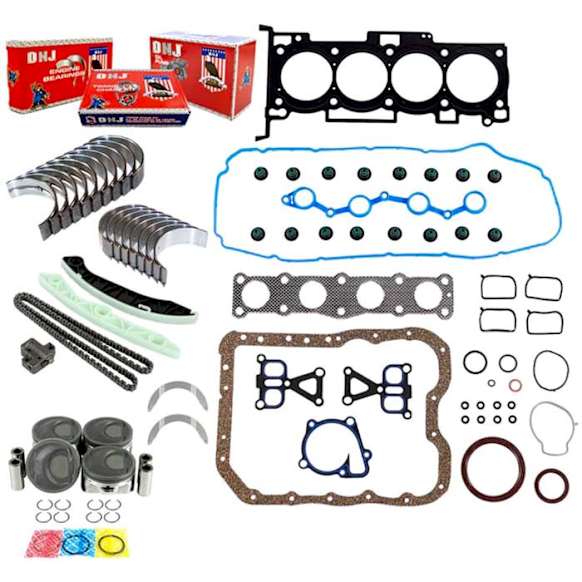2010 Kia Forte - Engine Rebuild Kit, 4 Cyl 2.4L, Eng. VIN: 3, DOHC, With Theta II Engine, 16 Valve, Without Oil Pump, Without Gears, Without CA Emissions
