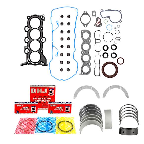 2016 Kia Forte - Engine Rebuild Kit, 4 Cyl 1.8L, Eng. VIN: 6, DOHC, With ULEV Engine, 16 Valve, Re-Ring Kit Includes Full Gasket Set, Piston Rings Set, & Engine Bearings Set