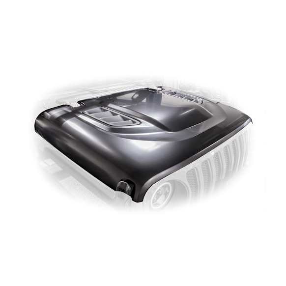 HDMBJL-TA Custom look Hood Steel Black
