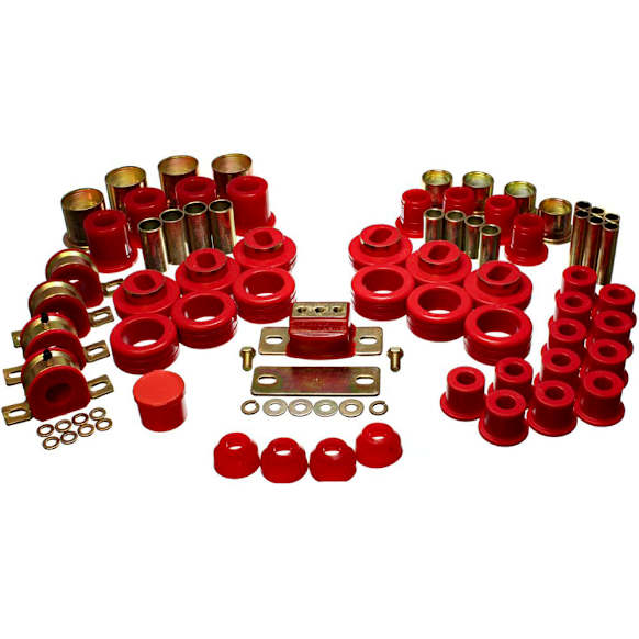 3.18108R Master Bushing Kit - Red, Polyurethane, Direct Fit, Kit