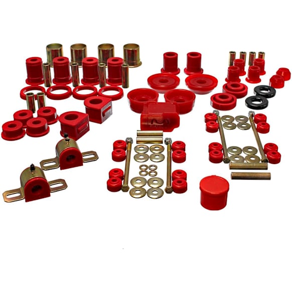 3.18130R Master Bushing Kit - Red, Polyurethane, Direct Fit, Kit