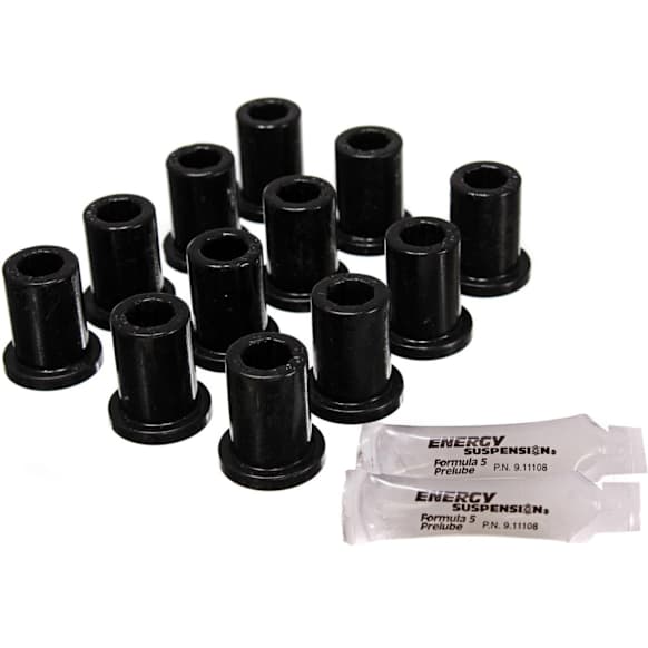 8.2105G Leaf Spring Bushing - Black, Polyurethane, Direct Fit, 2-spring-and-shackle set