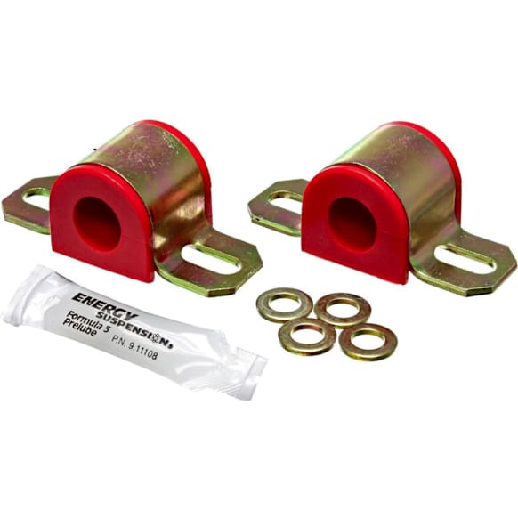 9.5125R Sway Bar Bushing - Red, Polyurethane, Universal, Set of 2, 21 mm Sway Bar Diameter