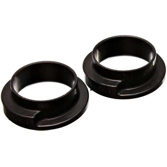 9.6115G Universal Coil Spring Isolator, Black, Polyurethane, 2-3/16 in. Inner Diameter, 3 in. Outer Diameter, 1/4 in. Thick, 1 in. Height, Set Of 2