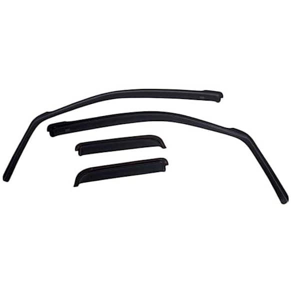 571665 Front and Rear, Driver and Passenger Side Window Visor, Matte Black