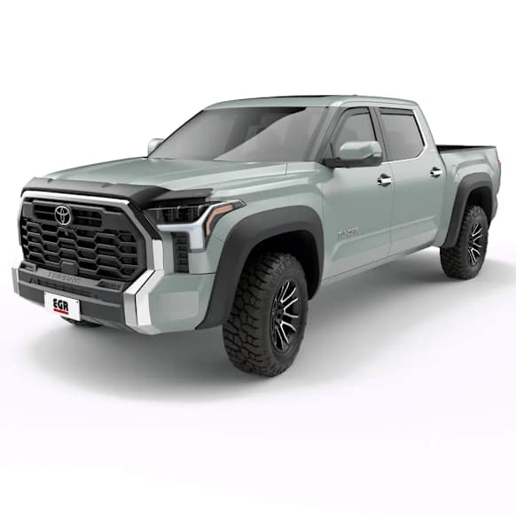 755404 Front and Rear, Driver and Passenger Side Fender Flares, Black
