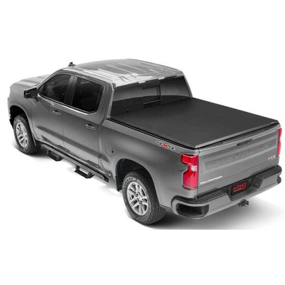 77456 Trifecta E-Series Soft Folding Tonneau Cover, Leather Grained Vinyl Fits Approx. 5 ft. 6 in. Bed