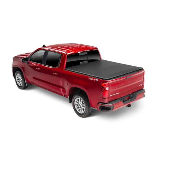 92653 Trifecta 2.0 Series Soft Folding Tonneau Cover, Leather Grained Vinyl Fits Approx. 6 ft. 6 in. Bed