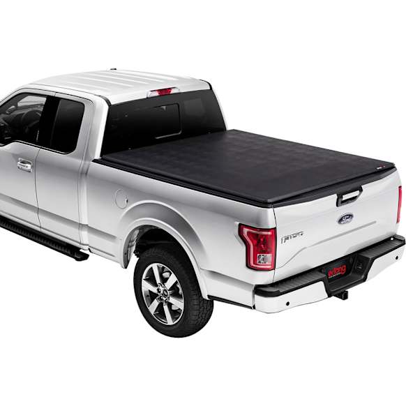 92940 Trifecta 2.0 Series Soft Folding Tonneau Cover, Leather Grained Vinyl Fits Approx. 6 ft. 6 in. Bed