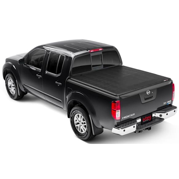 92961 Trifecta 2.0 Series Soft Folding Tonneau Cover, Leather Grained Vinyl Fits Approx. 5 ft. Bed