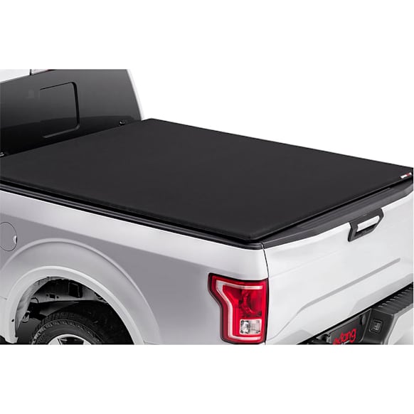 92637 Trifecta 2.0 Series Soft Folding Tonneau Cover, Leather Grained Vinyl Fits Approx. 5 ft. Bed