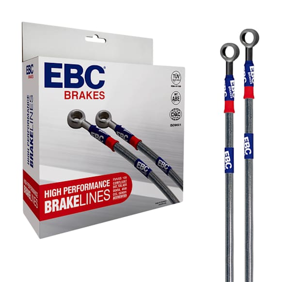 BLA7658-4L Front and Rear High Performance Series Brake Line, Braided stainless steel