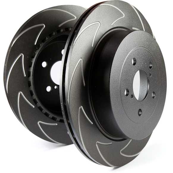 BSD1478 Front Brake Disc, Slotted, 5 Lugs,, BSD Sport Ultra Quiet V Slot