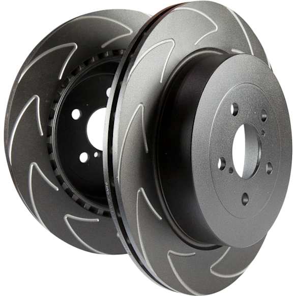 BSD7389 Front Brake Disc, Slotted, 5 Lugs,, BSD Sport Ultra Quiet V Slot