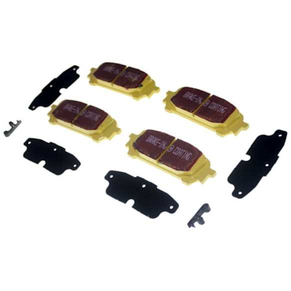 DP41687R Rear Yellowstuff Street and Track Aramid Fiber Brake Pad Set