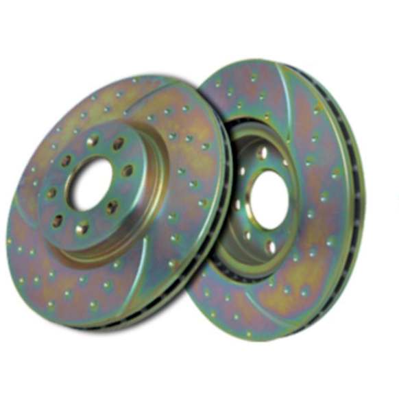 GD095 Front Brake Disc, Dimpled and Slotted, 4 Lugs, 239.01 mm,, GD Sport Slotted And Dimpled
