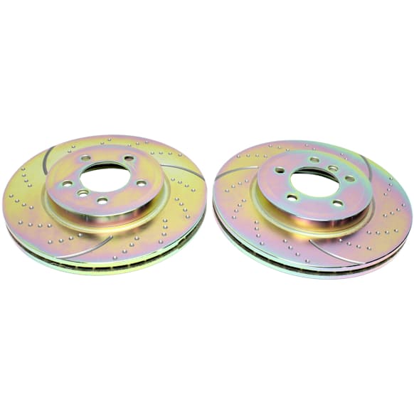 GD1002 Front Brake Disc, Dimpled and Slotted, 5 Lugs, 325.12 mm,, GD Sport Slotted And Dimpled