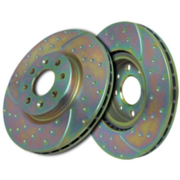 GD1057 Rear Brake Disc, Dimpled and Slotted, 5 Lugs, 314.96 mm,, GD Sport Slotted And Dimpled