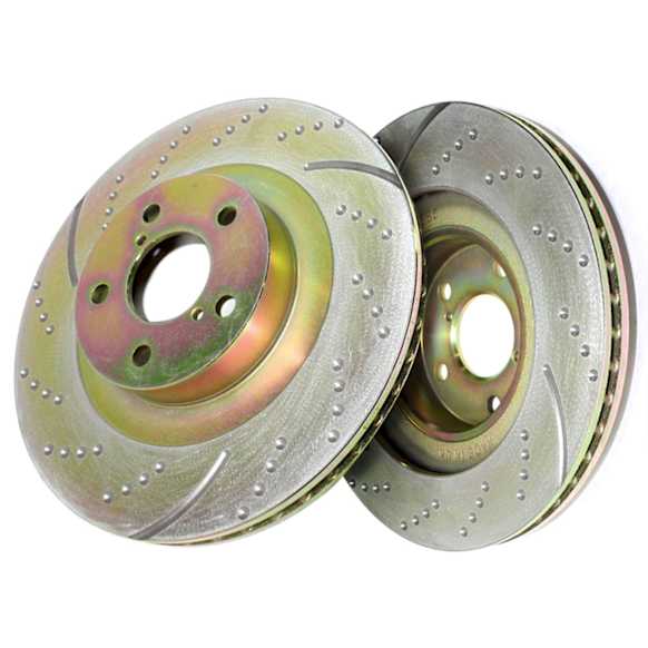 GD1345 Rear Brake Disc, Dimpled and Slotted, 5 Lugs, 315.98 mm, 2.5L, 4Cyl, GD Sport Slotted And Dimpled