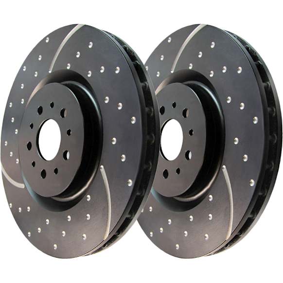 GD7255 Front Brake Disc, Dimpled and Slotted, 5 Lugs, 315.72 mm,, GD Sport Slotted And Dimpled