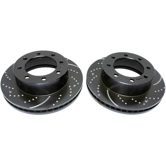 GD7321 Front Brake Disc, Dimpled and Slotted, 8 Lugs, 346.96 mm,, GD Sport Slotted And Dimpled