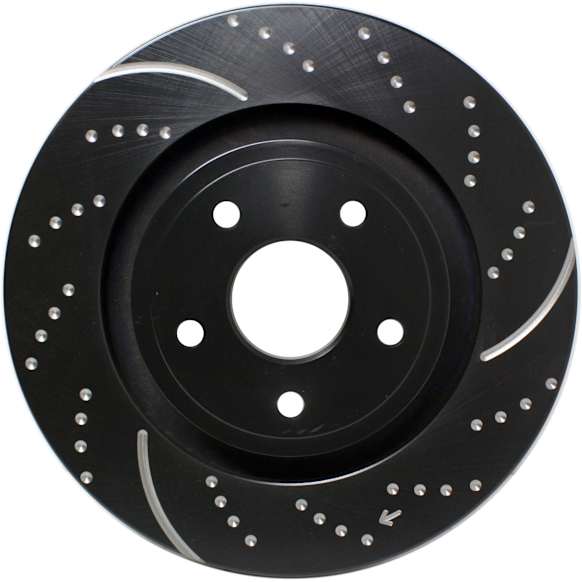 GD7385 Front Brake Disc, Dimpled and Slotted, 5 Lugs, 359.92 mm, 6.1L, 8Cyl, GD Sport Slotted And Dimpled