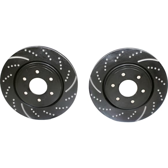 GD7402 Front Brake Disc, Dimpled and Slotted, 6 Lugs, 295.91 mm,, GD Sport Slotted And Dimpled