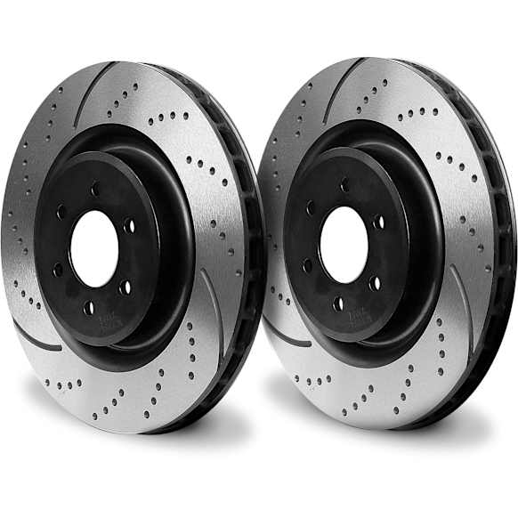 GD7511 Front Brake Disc, Dimpled and Slotted, 6 Lugs, 297.18 mm,, GD Sport Slotted And Dimpled