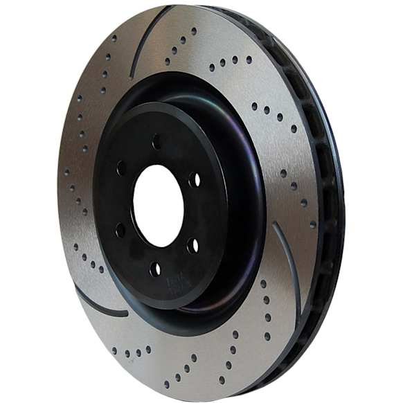 GD7569 Rear Brake Disc, Dimpled and Slotted, 5 Lugs, 330.2 mm,, GD Sport Slotted And Dimpled